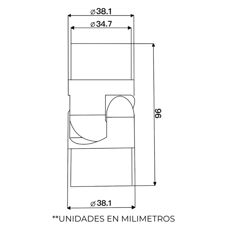 Codo Articulado Para Tubo De Herrajes Innova